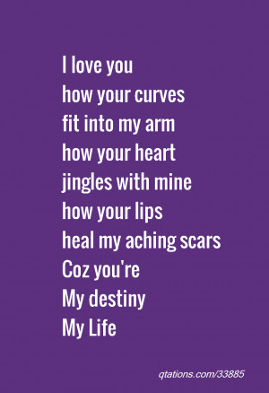for Quote #33885: I love you how your curves fit into my arm how your ...