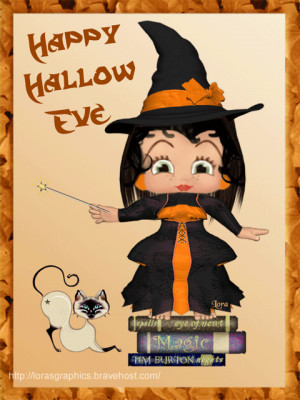 Happy Hallo Eve - Witch Betty Boop using her magic wand to change the ...