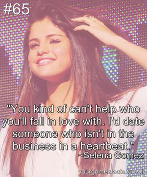 selena gomez, quotes, sayings, heartbeat, fall in love