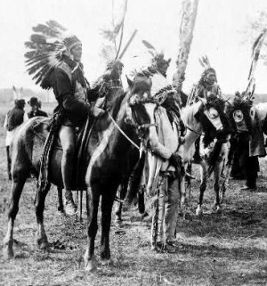 Sioux Indians, photo by Heyn, 1899.