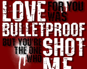 Bulletproof Love - Pierce the Veil: Typography 8.5x11