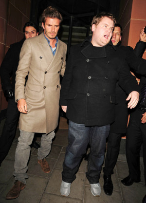 David Beckham (Handsome in trench Coat) @ Cipriani Restaurant London