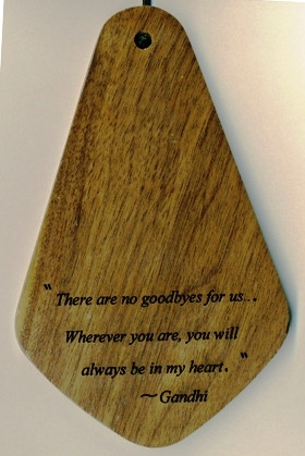 ... custom engraved wind chime may be the perfect condolence gift for you