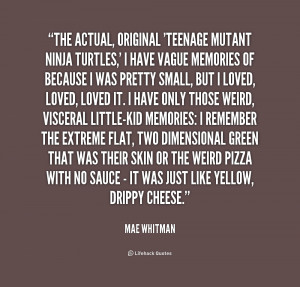 Mae Whitman Ninja Turtles