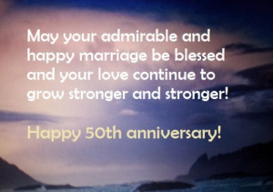 Happy 50th Year Wedding Anniversary Wishes and Sayings: What to Write ...