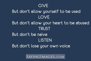 Give Love Trust Listen