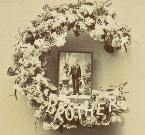 Funeral Flowers Cabinet Card Photographs