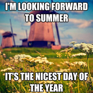 looking forward to summer...