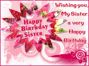 Happy Birthday Quotes For Sister For Facebook
