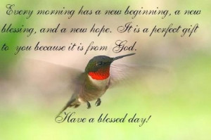 Have a blessed day!