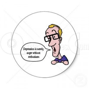 Depression is merely anger without enthusiasm anger quote