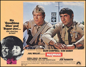 Meredith MacRae and Joe Namath in Norwood