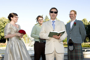 Jon reading All I Need with a very straight face. From Flickr member ...