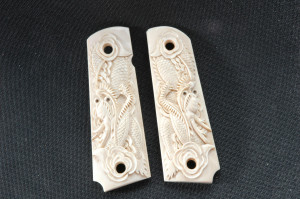Custom Wood 1911 Grips Engraved