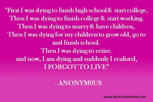 dying to finish high school start college then i was dying to finish ...