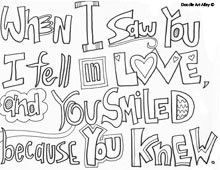 When I saw you I fell in love, and you smiled because you knew.