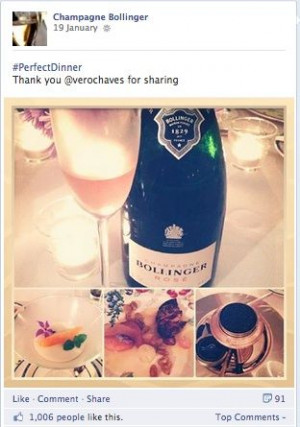 Champagne Bollinger - Facebook HD Wallpaper