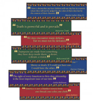 BLACK AMERICAN QUOTES MINI BULLETIN BOARD SET