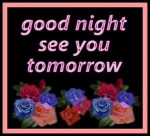 Good Night See You Tomorrow ~ Good Night Quote