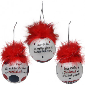 St. Louis Cardinals 3-Pack Team Sayings Ornaments