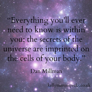 ... of your body.” Dan Millman #quote #millman #inspirational #wisdom