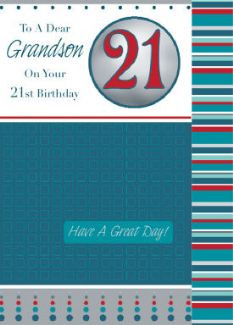 21st Birthday Card for a Grandson