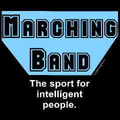 Blue Marching Band Sport Custom T-Shirts