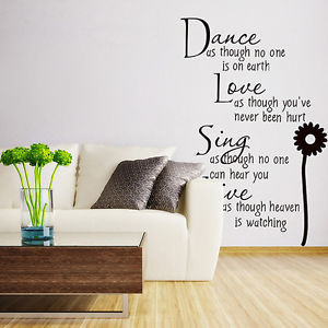 Motto-Quotes-Letters-Vinyl-Wall-Art-Decal-Sticker-Removable-Living ...