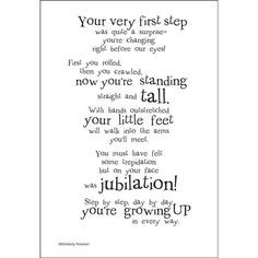 Expecting A Baby Girl Poem First steps poem
