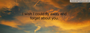 wish I could fly away and forget about Profile Facebook Covers