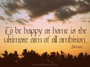 Johnson quote #home #happy #serenity