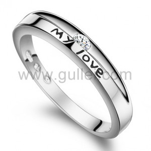 Cheap Engraved Promise Rings for Women Sterling Silver