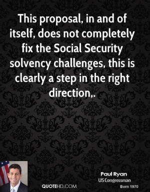 ... solvency challenges, this is clearly a step in the right direction