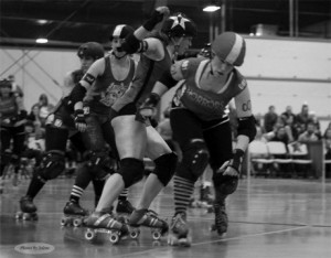 Whiskey Lullabye in action on the roller derby track. What is your day ...