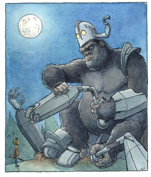 King Kong/ Iron Giant by Justin LaRocca Hansen