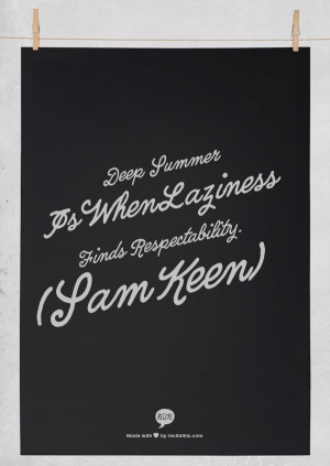 Its summer - read, sleep and enjoy!