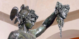 perseus detail 1545 54 bronze loggia dei lanzi florence