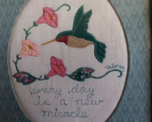 Framed Inspirational Quote Applique Needlework by AtticBasement, $15 ...