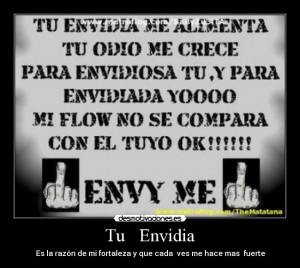 carteles y desmotivaciones de la envidia envidia