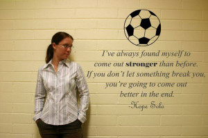 Details about Hope Solo Soccer Decal | Vinyl Girls Wall Sticker 22