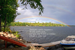 Rainbow Inspirational Quote Photograph