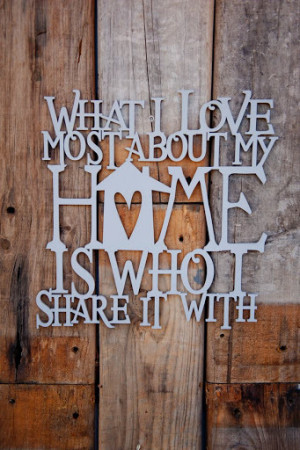 Welded Wall Quotes – What I Love Most about my Home… (Pre-Order ...