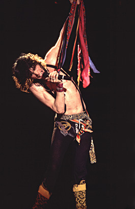 steven tyler young aerosmith performing 1984 photo