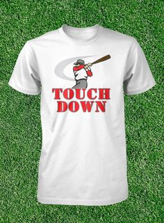 ... Touchdown Shirt Funny Womens Tee Humorous Ladies Fitted Tee Touch Down