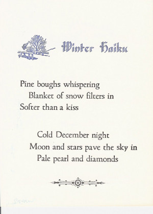 : Poems Quotes, Winter Haikus, Haiku Poems, Winter Blue, Inspiration ...