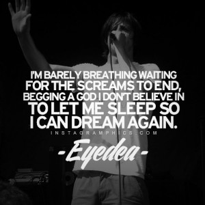 Barely Breathing Eyedea Quote Graphic