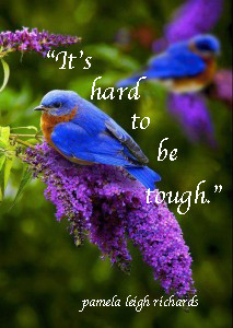 Blue-Bird-Purple-flower-pamela quote