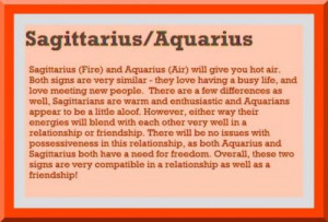 Sagittarius and Aquarius