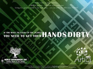 You need to get your hands dirty environment quote