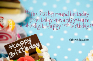 10th Birthday Quotesbirthday Wishes & Quotes Page 2 | birthday wishes ...